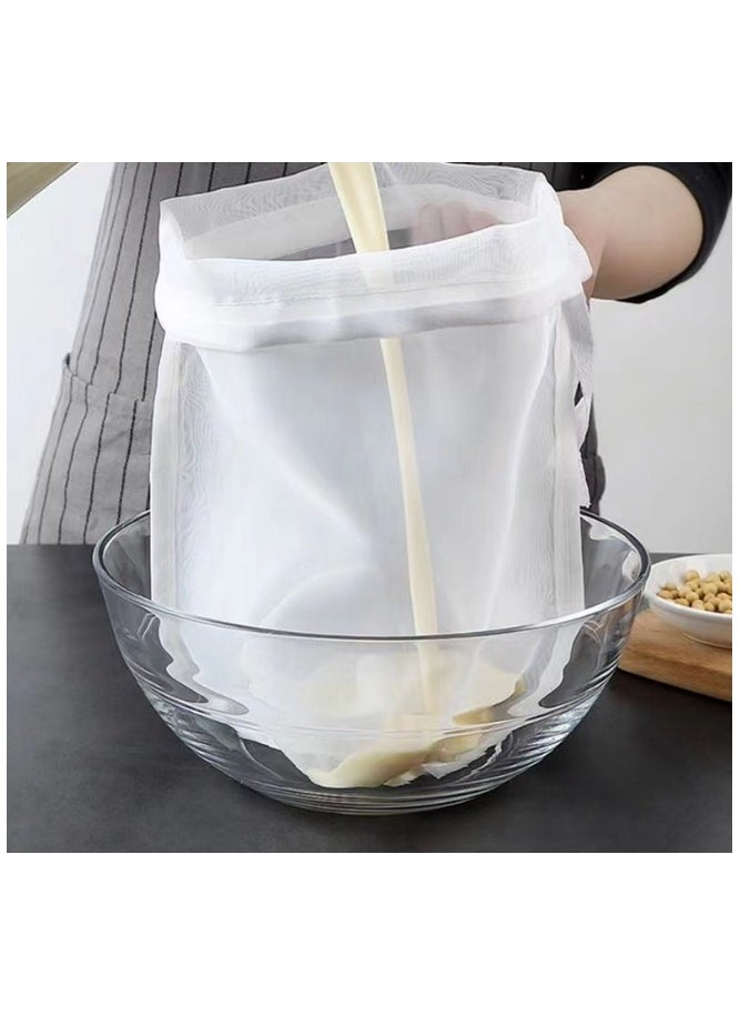 Generic 3pcs Food Mesh Straining Bag 20*30CM 200Micron, Ideal for Fruit, Soy Milk & Vegetable Juice, Easy to Clean Kitchen Tool  - Image 3