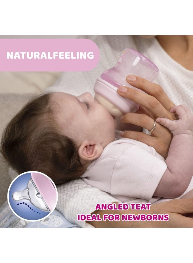 Chicco Natural Feeling Anti-Colic Baby Bottle, 150 ml, Soft Silicone Teat, 0+ Months - Image 5