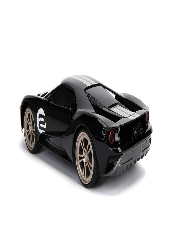 Jada Hyperchargers 1:16 2017 Ford GT Remote Control Car 2.4 GHz Black/White, Toys for Kids and Adults - Image 2