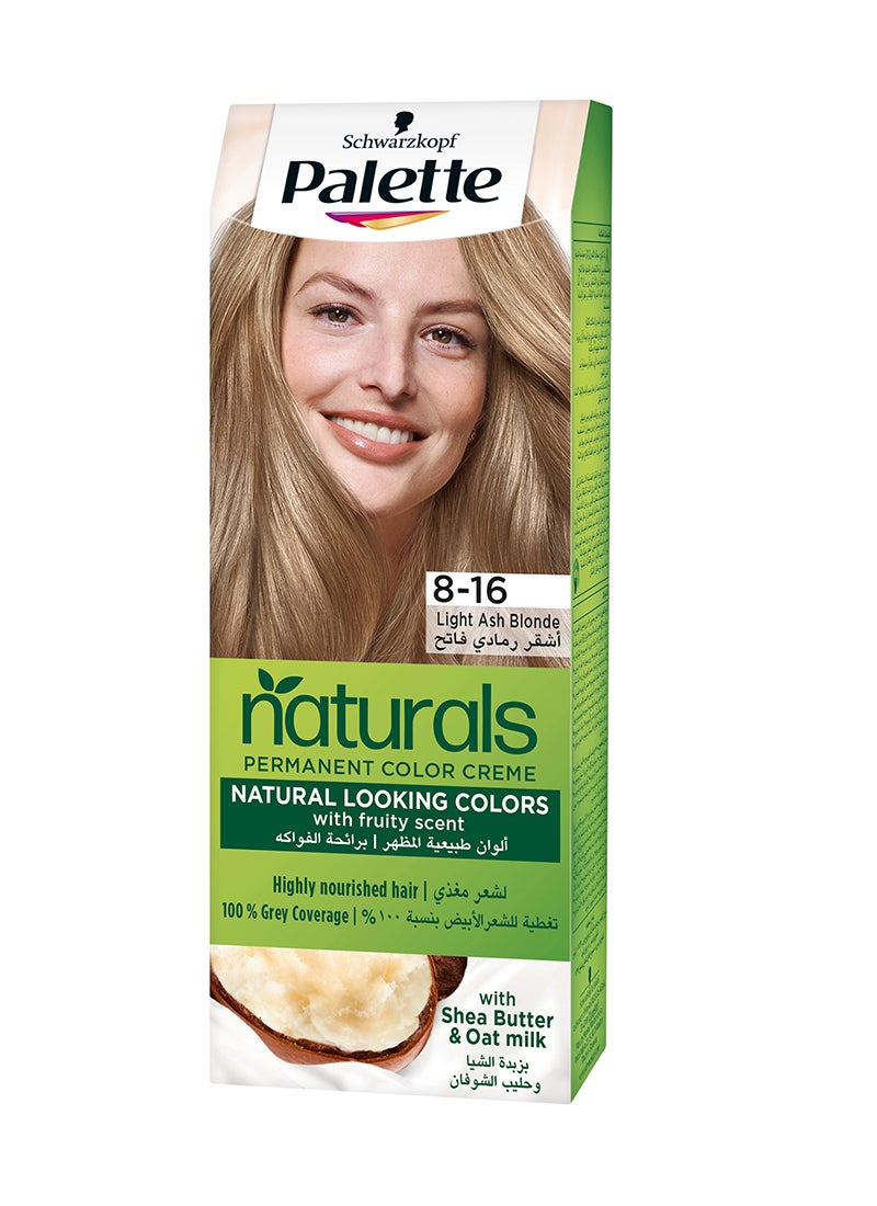 Palette Permanent Naturals Color Creme 8-16 Light Ash Blonde - Image 1