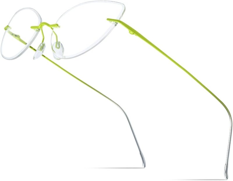 FONEX Titanium Glasses Frame,Rimless Frameless Optical Eyewear Eyeglasses for Men and Women F85634 - Image 1