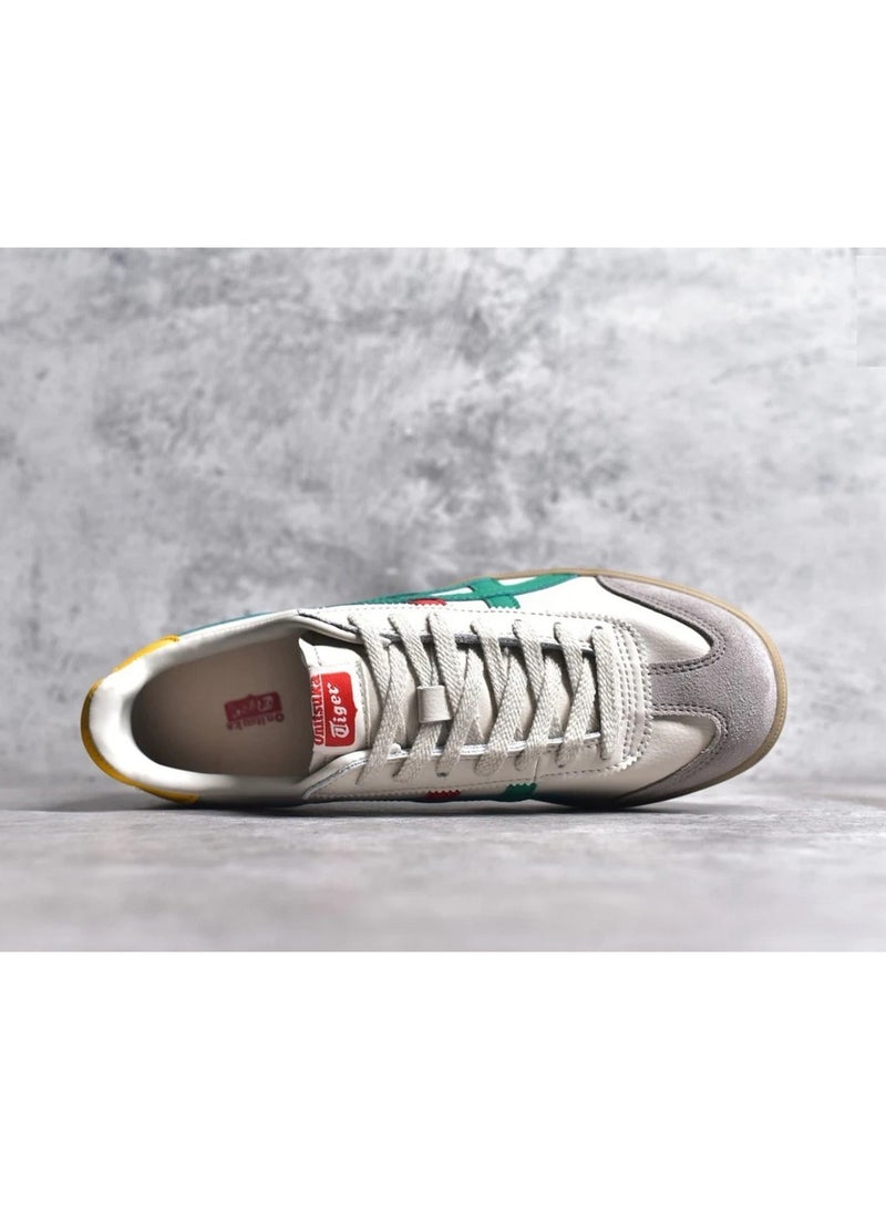 Onitsuka Tiger - Tokuten Casual Colorblock Sneakers Beige/Green/Red - Image 1