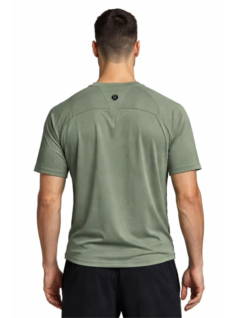 Prima Ace Men's Gym T-Shirt Super Soft Olive Green Top