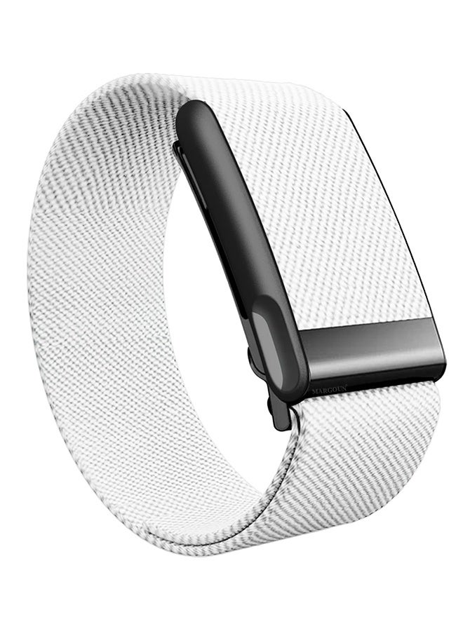 CATANES Nylon Replacement Wristband for Whoop Life MG – Waterproof - Lightweight - Adjustable Fitness Strap - White - Image 5