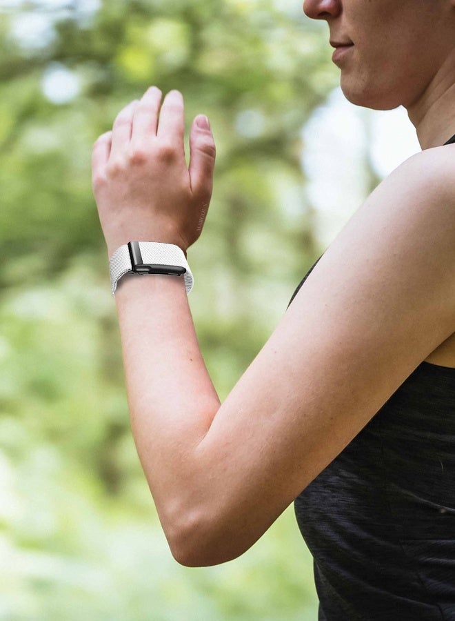 CATANES Nylon Replacement Wristband for Whoop Life MG – Waterproof - Lightweight - Adjustable Fitness Strap - White - Image 4