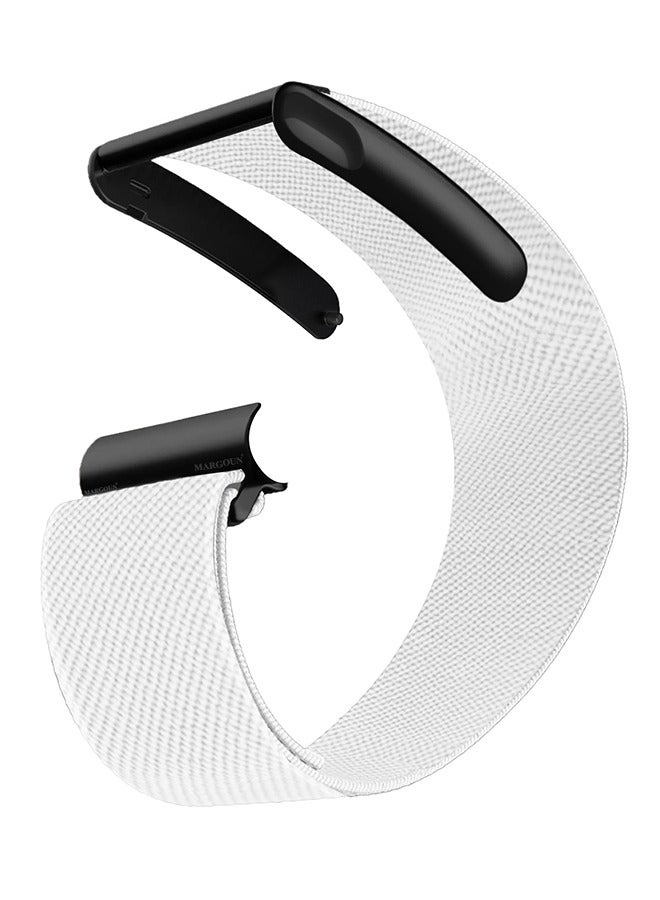 CATANES Nylon Replacement Wristband for Whoop Life MG – Waterproof - Lightweight - Adjustable Fitness Strap - White - Image 1