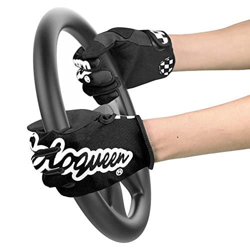 SOLO QUEEN Sim-Racing Gloves for Steering Wheel Simulators (Black,M) - Image 2