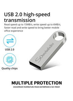 Generic SomnAmbulist 32GB Flash Drive for storing data, videos, and photos, USB storage memory with a capacity of 32 gigabytes, portable storage disk, USB flash drive, compatible with many computers, 32GB U  - Image 4