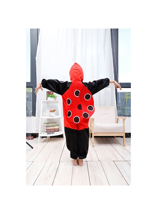 Halloween Costume - Kids Animal Costume Dress Up - Seven star ladybug, 160cm - Cute Animal Dress, Chicken Bee Rooster Rabbit Costume, Children Performance Wear, Party Fancy Dress, Carnival Outfit - Image 1