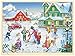 MoinKidz Christmas Puzzles 48 Piece for Kids Ages 35 by MoinKidz Winter Holiday Christmas Wooden Jigsaw Puzzle for 3 4 5 Year Old Snowy Farm Toddler Puzzles for Kids Ages 48 with Storage Tray - Image 2