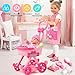 Golray Girl Baby Doll Stroller Toy Set with 12 Baby Doll 17pcs Baby Doll Accessories HandbagClothesSunshadeFeeding Nursery Pretend Play Toy Birthday Gift for Toddler Girls 3 4 5 6 7 Years Old - Image 4