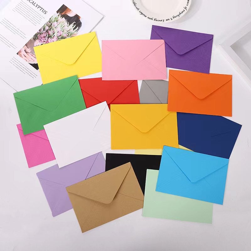 Solid Color European Color Double Adhesive Paper Western Envelope Kraft Paper Black Kali Seal - Image 4