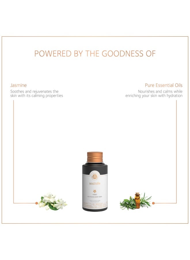 SoulTree Malatii Revitalising Body Wash, 30ml | 100% Ayurvedic Ingredients with Jasmine & Pure Essential Oils | Refreshing, Revitalising & Skin-Softening Body Cleanser | Free from Parabens, Silicones & Synthetic Fragrances - Image 4