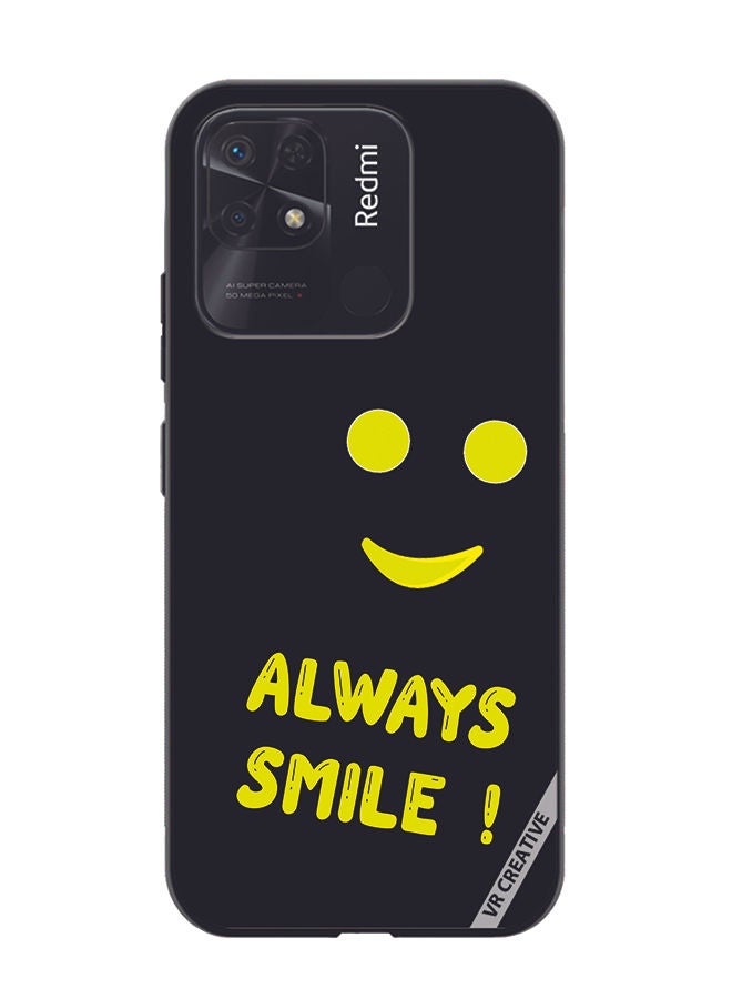 VR CREATIVE Protective Case Cover For Xiaomi Redmi 10C Always Smile Design Multicolour - Image 1
