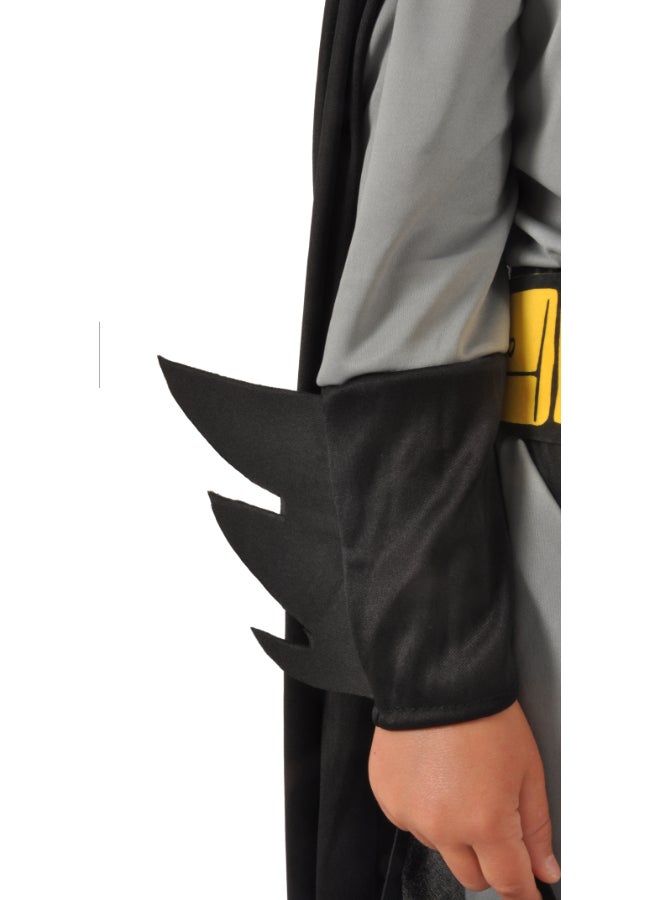 Ciao Batman Kids Muscle Costume Grey 5-7 Years | Official DC Comics Superhero Outfit with Cape, Jumpsuit, Belt & Overboots - Image 5