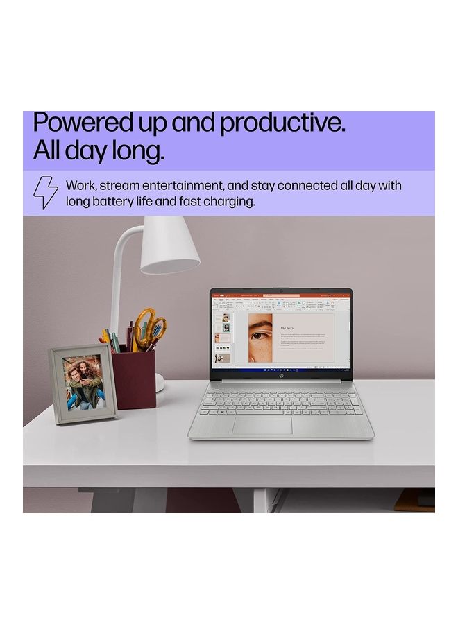 HP لابتوب 15-dy5399nr (2023) بشاشة مقاس 15.6 بوصة، ومعالج كور i5-1235u/ذاكرة وصول عشوائي رام سعة 16 جيجابايت/محرك أقراص اس اس دي سعة 512 جيجابايت/بطاقة رسومات انتل ايريس اكس اي/نظام تشغيل ويندوز 11 هوم اللغة الإنجليزية فضي - Image 5