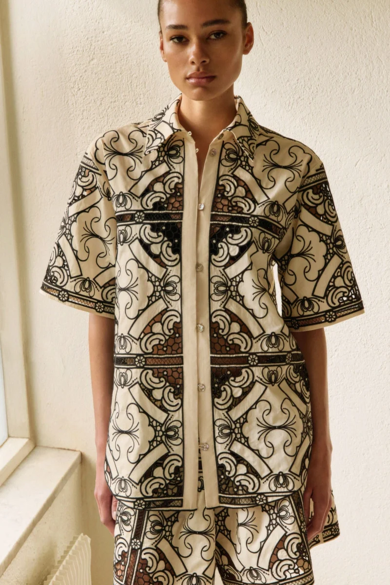 H&M Embroidered shirt