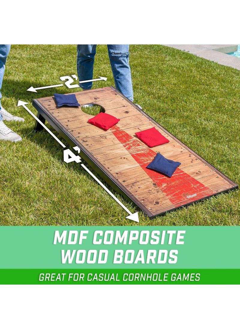 GoSports GoSports Portable Cornhole Sets 8 Styles  Choose 4 x 2 ft or 3 x 2 ft  Boards Include 8 Bean Bags Travel Case and Game Rules  - Image 2