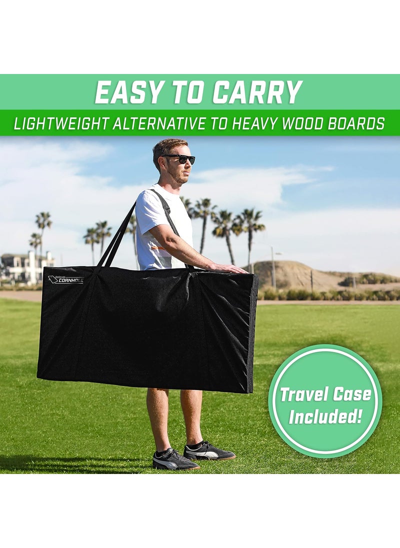 GoSports GoSports Portable Cornhole Sets 8 Styles  Choose 4 x 2 ft or 3 x 2 ft  Boards Include 8 Bean Bags Travel Case and Game Rules  - Image 5