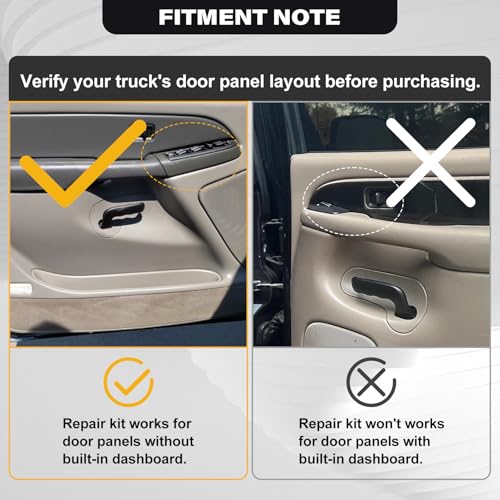 SAYNO 12472876 Front Driver Side Door Armrest Handle Compatible with 1999-2006 Chevy Suburban Silverado Sierra Tahoe Avalanche Escalade & GMC Yukon, Front Left Side Door Arm Rest with Handle, Dark Gray - Image 5