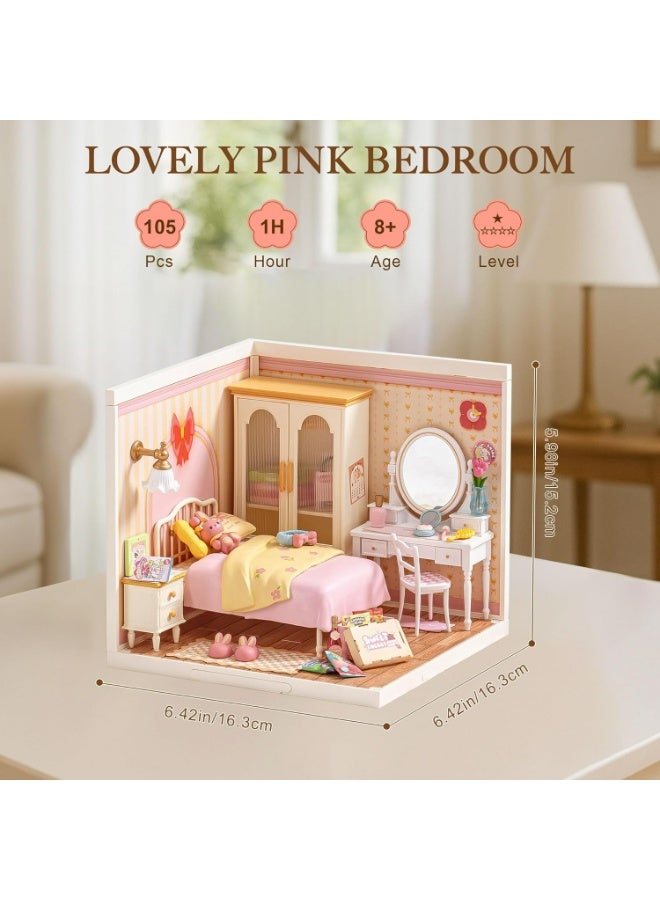 روبوتايم رولايف منزل مصغر وردي جميل للغرف من نوع افعلها بنفسك DW016 - Image 4