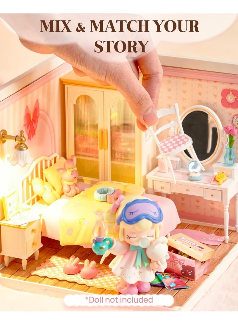 روبوتايم رولايف منزل مصغر وردي جميل للغرف من نوع افعلها بنفسك DW016 - Image 3