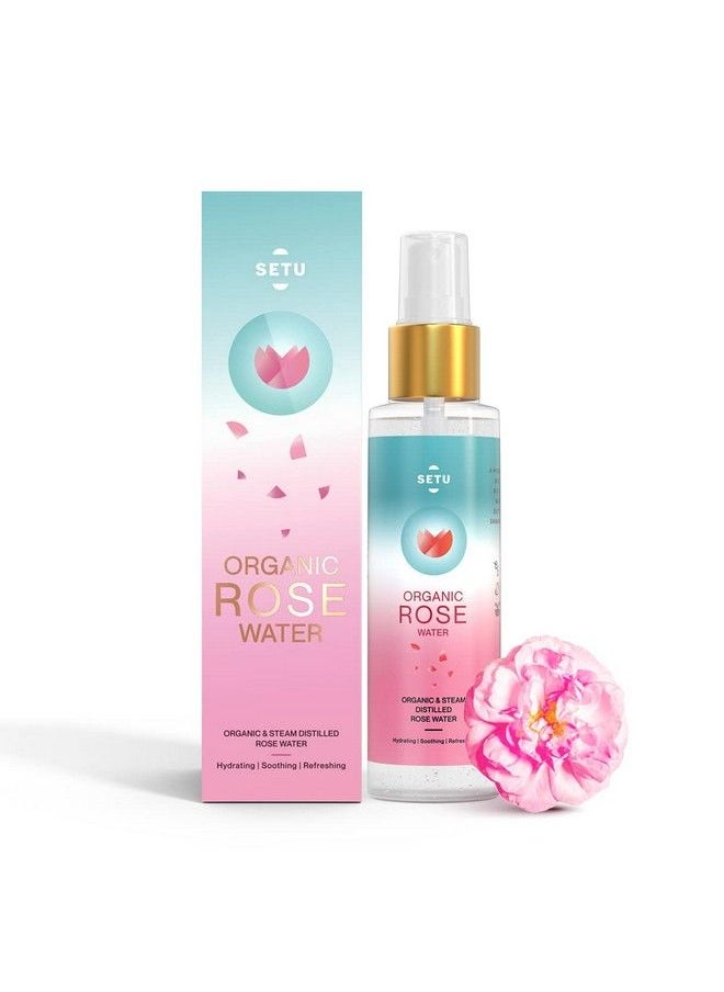 SETU - Organic Rose Water 130 Gm (Pack Of 1) ; Hydrating Soothing Refreshing - Image 1