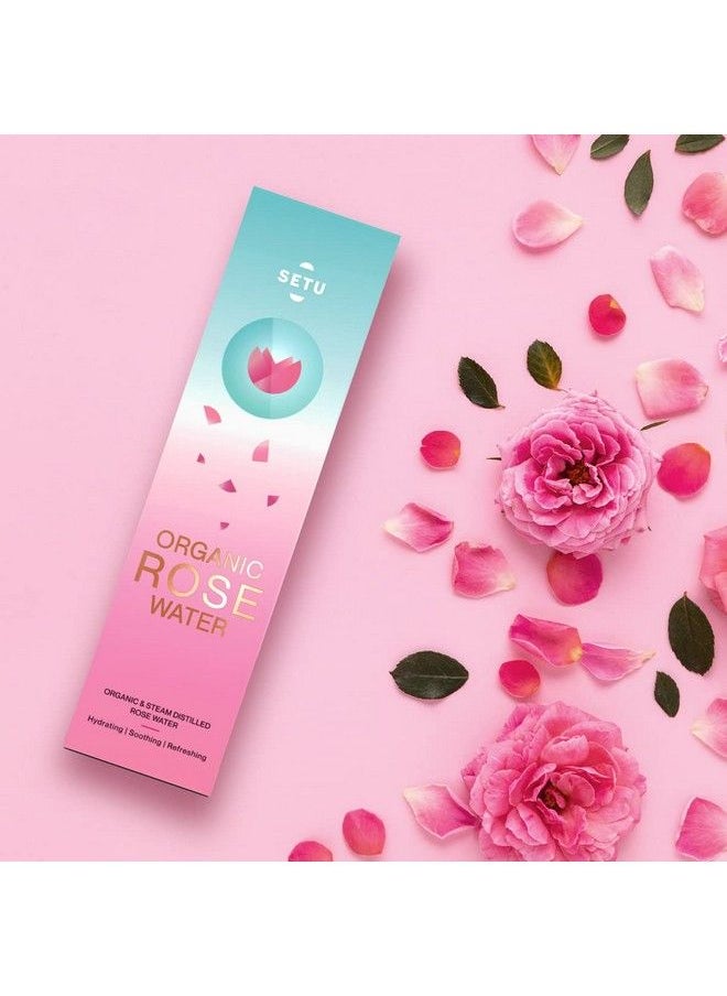 SETU - Organic Rose Water 130 Gm (Pack Of 1) ; Hydrating Soothing Refreshing - Image 1