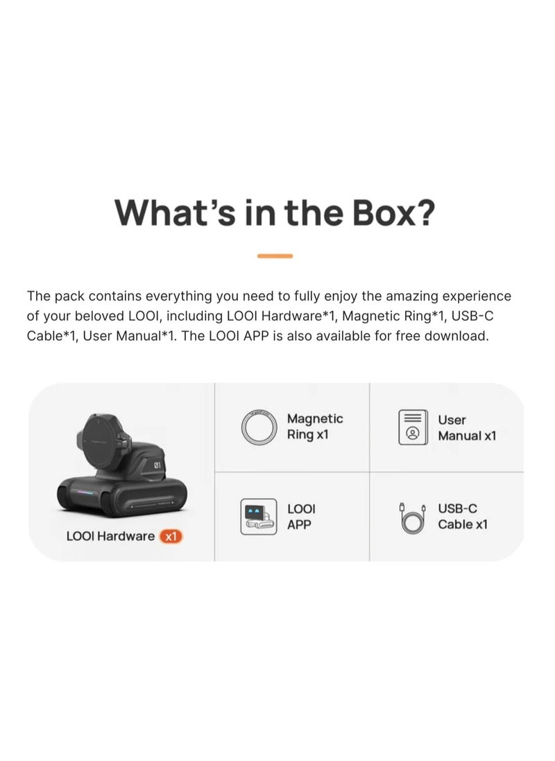 LOOIKOOS Collaborative Robots LOOI Robot - AI Intelligent Robot Desk Toy  - Image 3