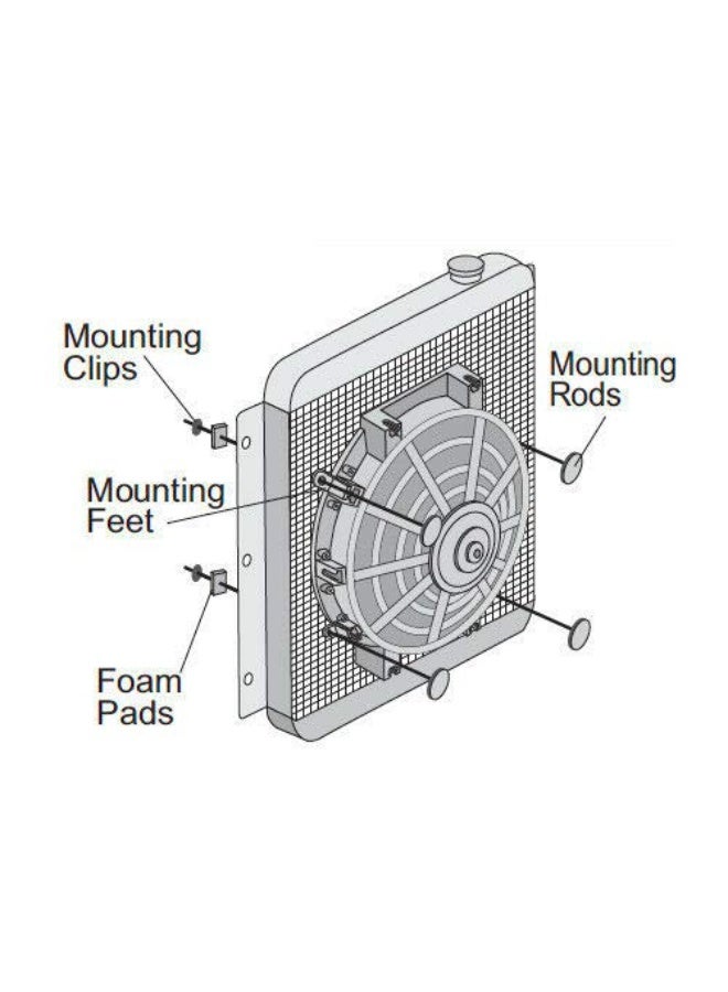 Universal Electric Radiator Fan Tie Strap Mounting Kit 4 Pack Zip Ties Straps Tabs Springs - Image 5