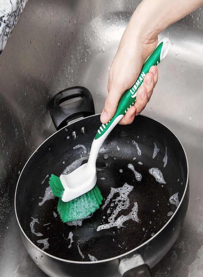 Libman Heavy Duty Scrub Brush Kit | Cleaning Brushes for Household Use | Tub Scrubber | Easy Grip Scrub Brush | Big Job Kitchen Brush | Dual Sided Tile & Grout Brush | 3 Different Brushes Included - Image 4