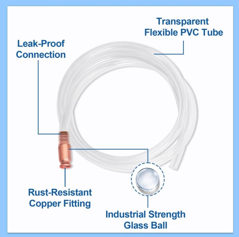Wadoy Shaker Siphon Hose for Gasoline - 6FT Self Priming Pump (2 Pack) - Image 2