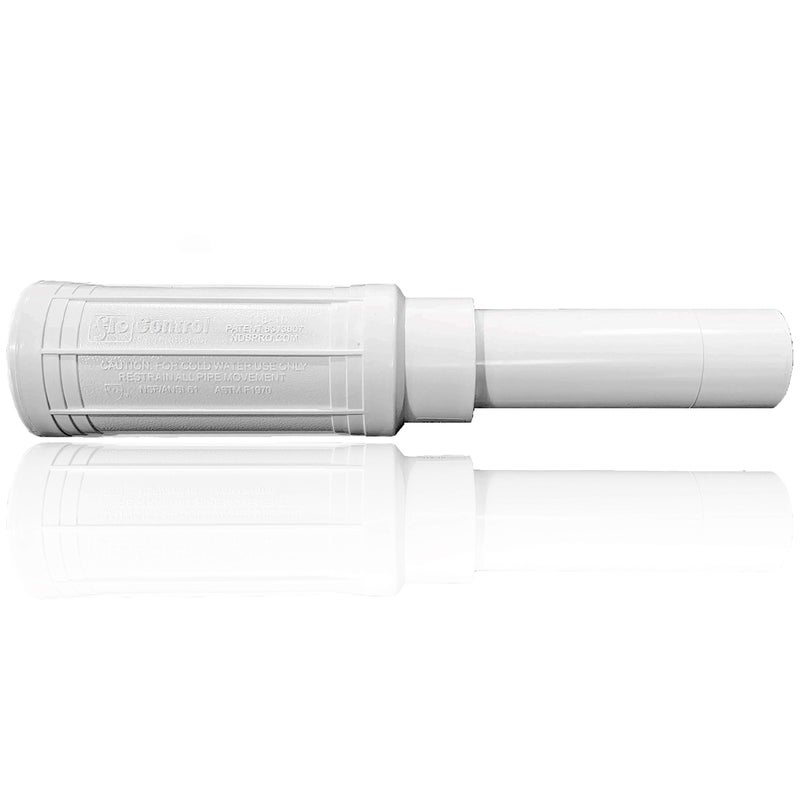 NDS NDS 118-25 Pro-Span PVC Expansion Repair Coupling, For Broken or Cracked In-Ground PVC Pipes, 2-1/2-Inch IPS Slip X Spigot, White  - Image 1