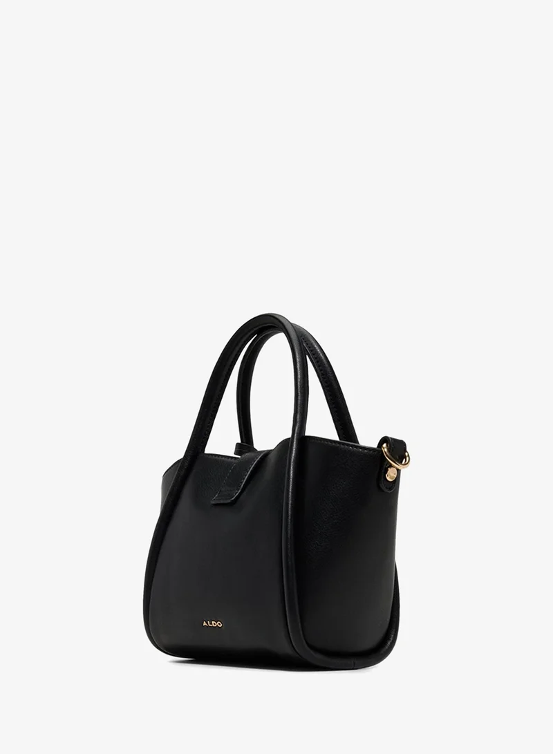 Aldo  Aldo Womens Black Turn Lock Satchel Bag for Women | Best Price UAE