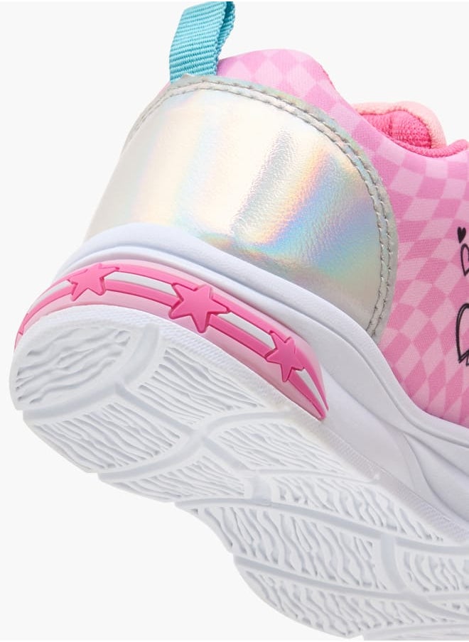 Barbie Printed Shoes with Hook and Loop Closure  - Image 5