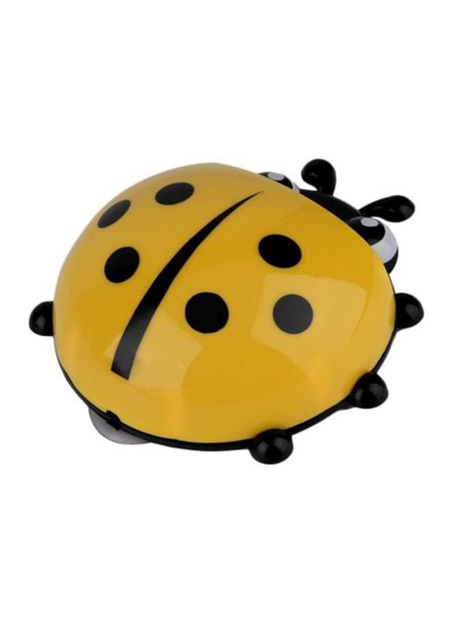 Loquat Mini Cute Ladybug Toothbrush Yellow/Black 13.5x14x5cm  - Image 4