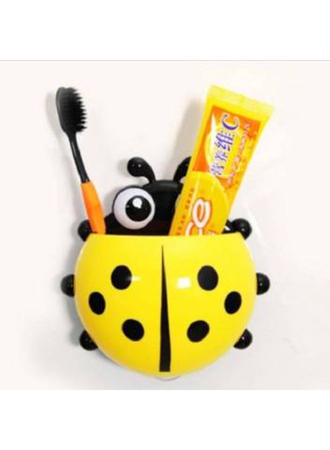 Loquat Mini Cute Ladybug Toothbrush Yellow/Black 13.5x14x5cm  - Image 5