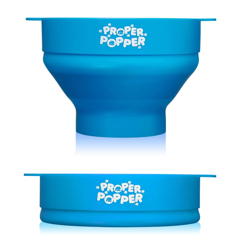 PROPER POPPER The Original Proper Popper Microwave Popcorn Popper, Silicone Popcorn Maker, Collapsible Bowl BPA Free & Dishwasher Safe - (Turquoise) - Image 5