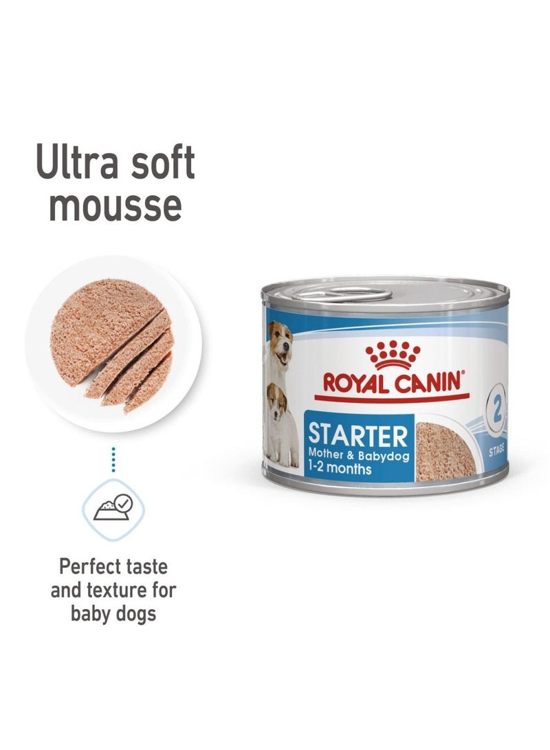 Royal Canin Canine Health Nutrition Starter Mousse (WET FOOD - Cans) 12 x 195g - Image 3