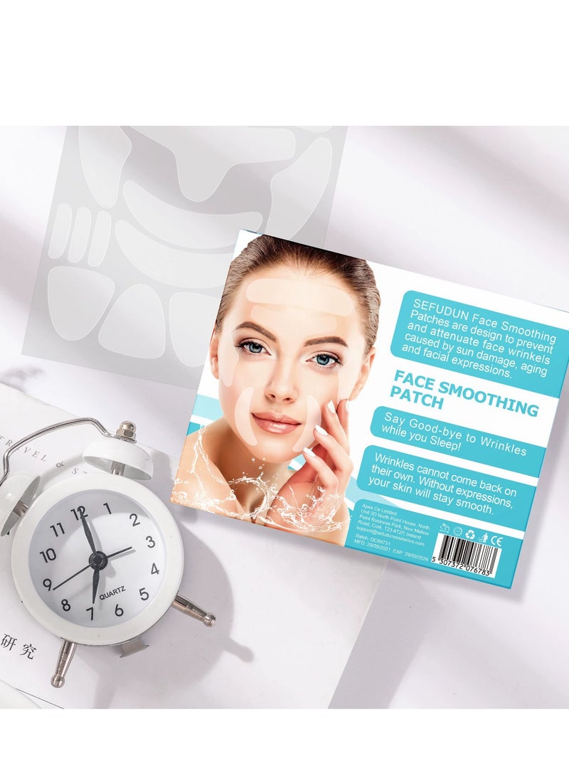 سيفودون بقع مضادة للتجاعيد ، بقع سيليكون بشريط للوجه ، 160 قطعة من بقع تجاعيد الوجه والجبهة القابلة لإعادة الاستخدام ، للتجاعيد ، تقلل من التجاعيد حول الجبهة والعينين والفم والشفة العليا - Image 4