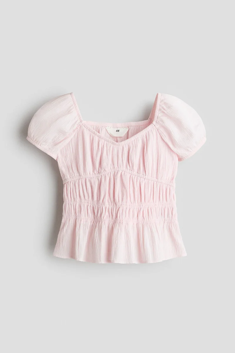 H&M Crinkled cotton top