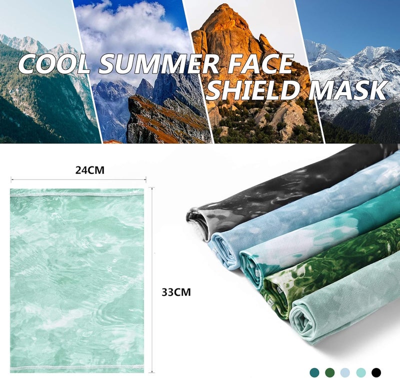 MCTi UV Neck Gaiter Mask, UPF 50 Bandana Balaclava Face Mask Breathable Cooling Sun Summer for Fishing Running 2 Packed … - Image 5