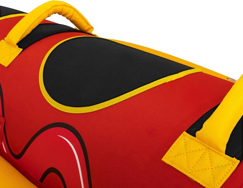 Airhead Double Dog Towable 1-2 Rider Tube for Boating and Water Sports, Double-Stitched Full Nylon Cover, EVA Padding & Padded Handles for Comfort - Image 3