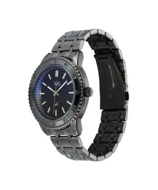 Fastrack Vyb Quest By Titan Quartz Analog Blue Dial Grey Stainless Steel Strap Watch For Men fv30036qm01w - view 4