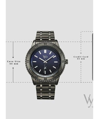 Fastrack Vyb Quest By Titan Quartz Analog Blue Dial Grey Stainless Steel Strap Watch For Men fv30036qm01w - view 3