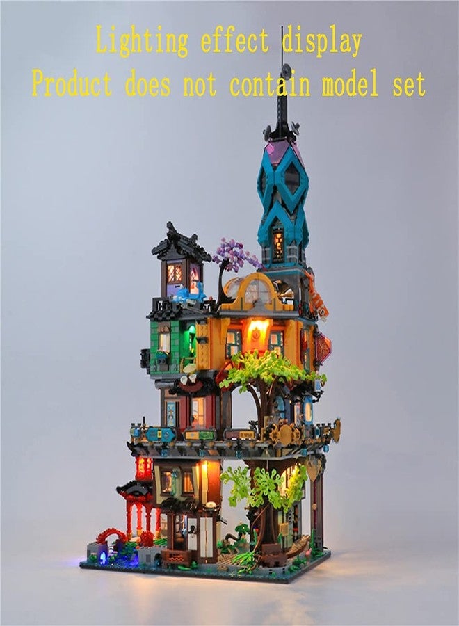 GEAMENT Bricks Light Set for NINJAGO City Gardens Building Blocks Model Compatible with Lego 71741 (Model Set Not Included) - Image 4