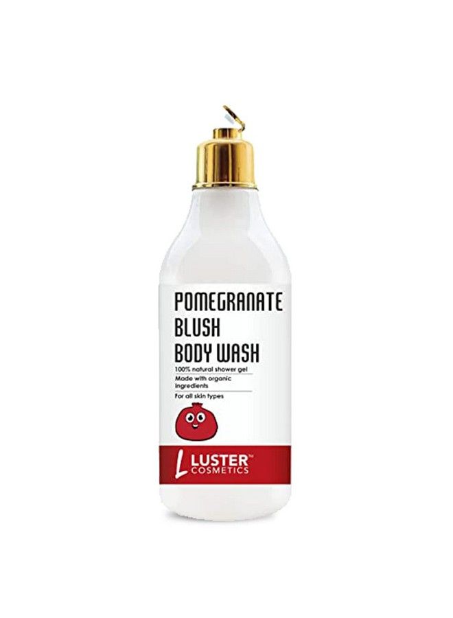 LUSTER Cosmetics Pomegranate Blush Body Wash; Made With Organic Ingredients ; For Brighter & Glowing Skin ; Paraben & Sulfate Free 300Ml - Image 3