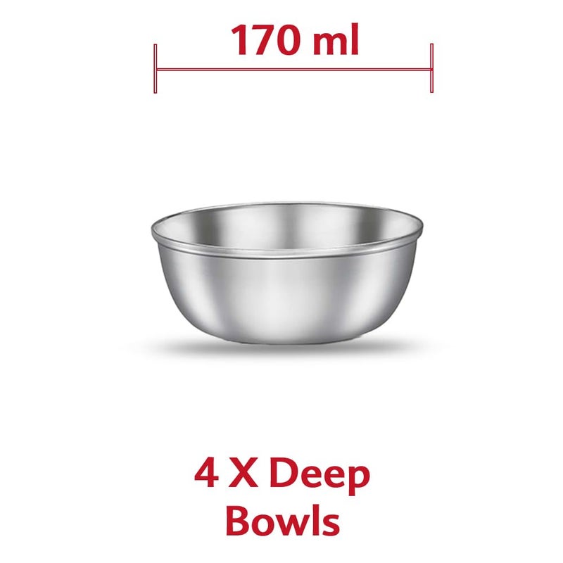 Judge by Prestige Classic Stainless Steel Dinner Set, Set of 24 Pieces - Image 3