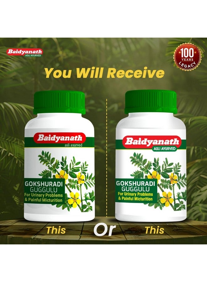 Baidyanath بايدياناث غوكشورادي غوجولو - 80 قرص | تركيبة Ayurvedic لصحة الكلى والمسالك البولية | يدعم المسالك البولية، المثانة وتدفق البول | مع غوكهرو، هاريتاكي وأملا | (عبوة من 2) - Image 5