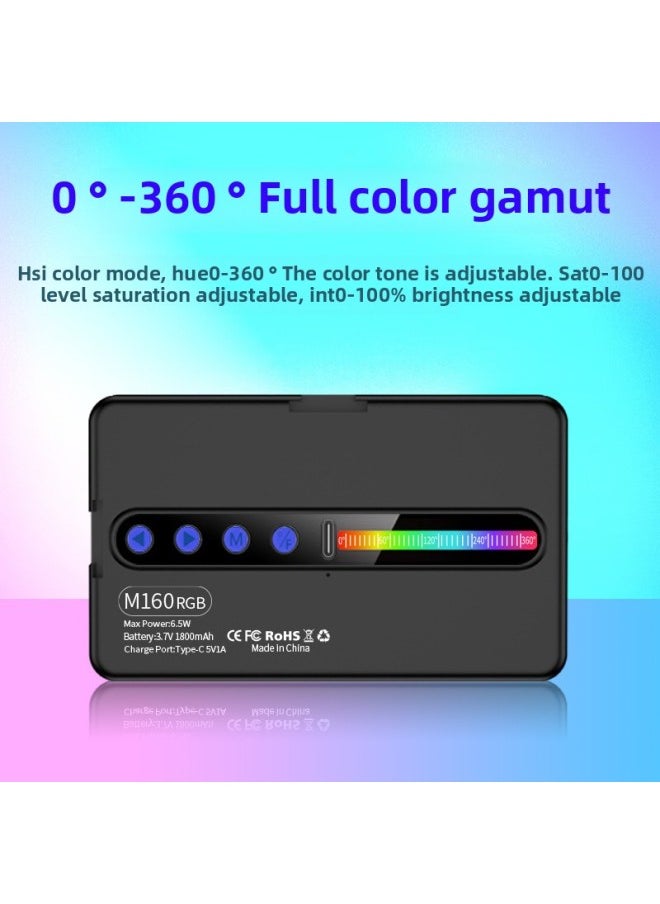 Generic - Customizable Outdoor Live Broadcast Fill Light Photography Light Handheld Photo Atmosphere Light Square Portable Flap Pocket Pants Light Led-Specification:M160 Long Rgb Single Light + Clip (proofing Fee Is Refundable) - Image 1